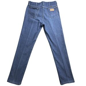 VTG Wrangler Jeans Mens 34x35 Blue Denim Cowboy Cut Original Fit Straight 13MWZ